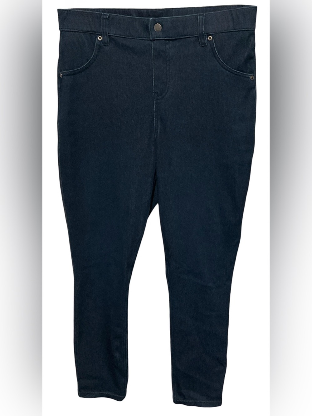 HUE Dark Wash Pull-On Jeggings – Women’s Size Large